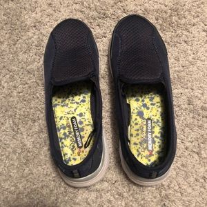 Memory foam slip ons